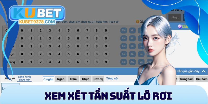Xem xét tần suất rơi trong bộ số đang chạy